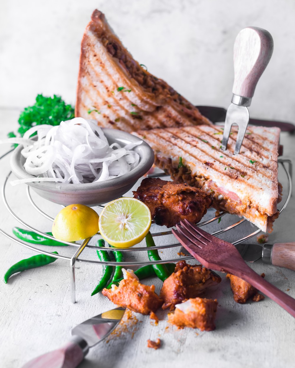 Fish Tikka Sandwich- Cafeccino