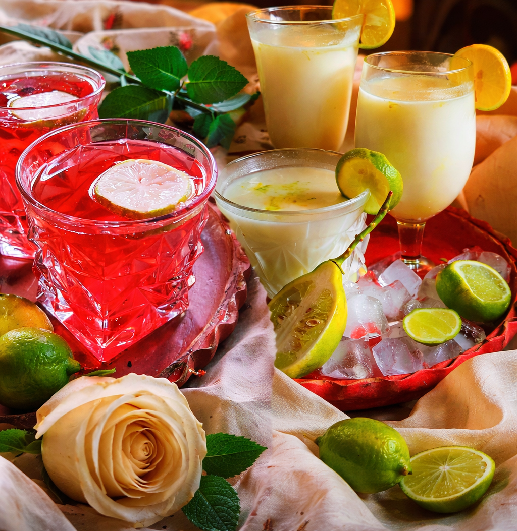 Summer in a Glass: A Luxe Rooh Afza & Gondhoraj Cooler