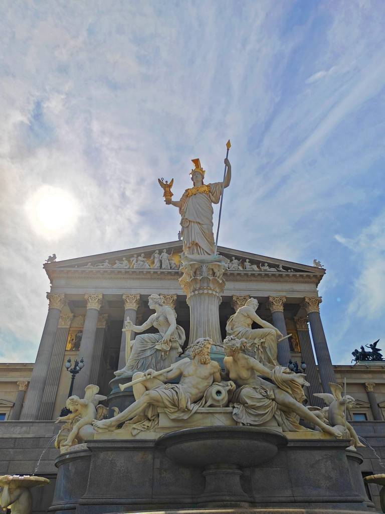 Austrian Parliament Greek-style columns Vienna