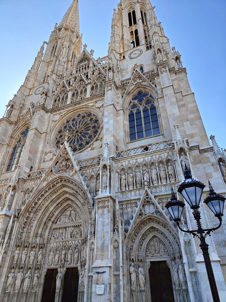 Votive Church twin spires Vienna skyline