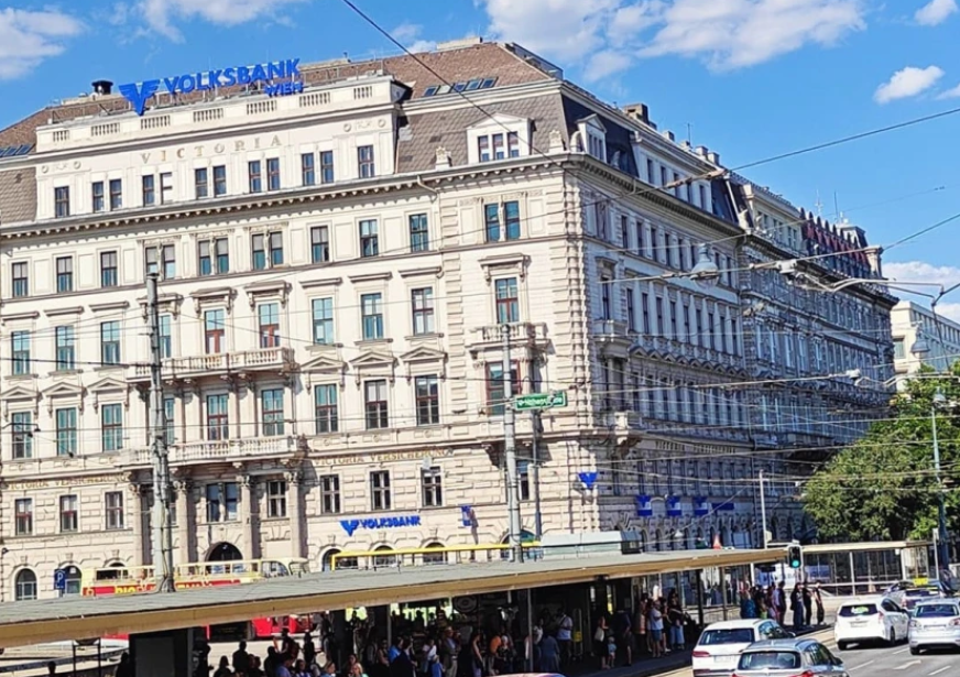 Austrian Volksbank Group building Vienna exterior facade