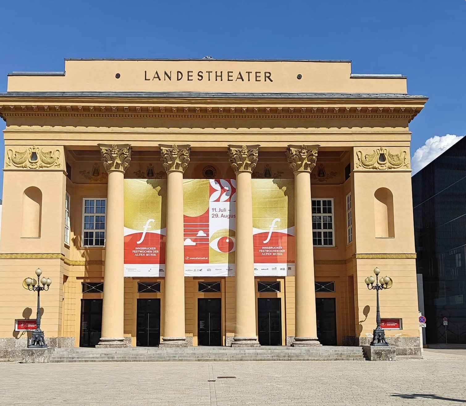Tiroler Landestheater Innsbruck exterior historic theatre building