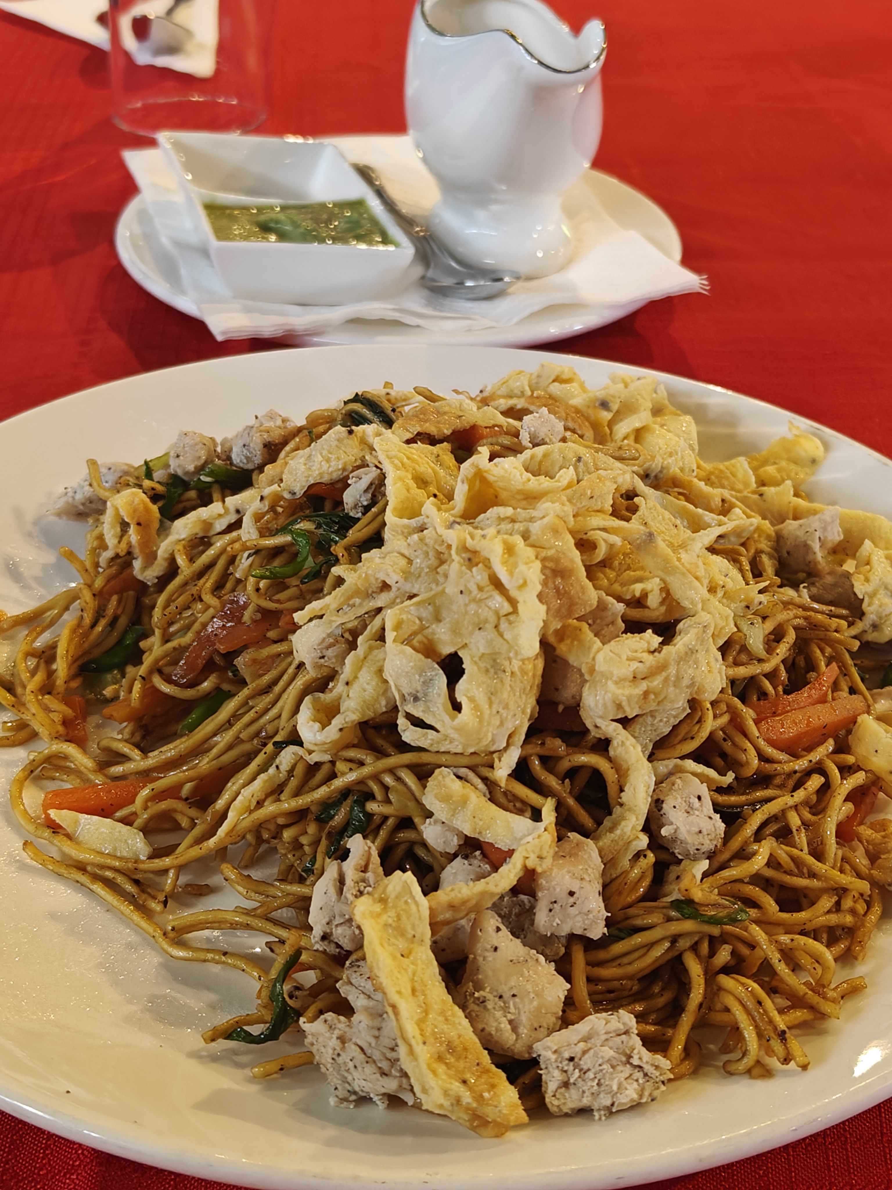 Mauritian-style noodles tossed with vegetables and spices