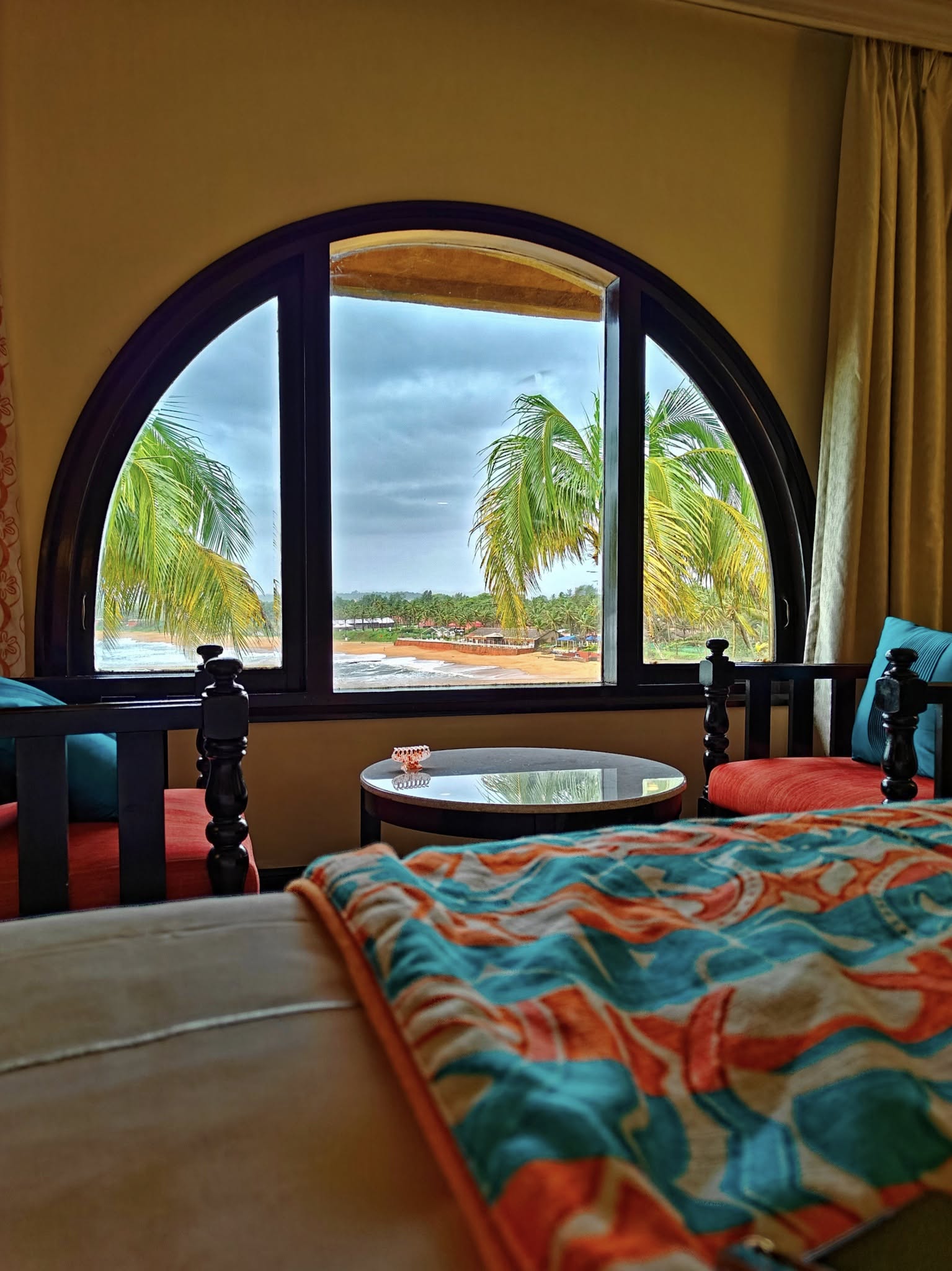 Premium Sea View Suite at Taj Fort Aguada with a private balcony overlooking the Arabian Sea.