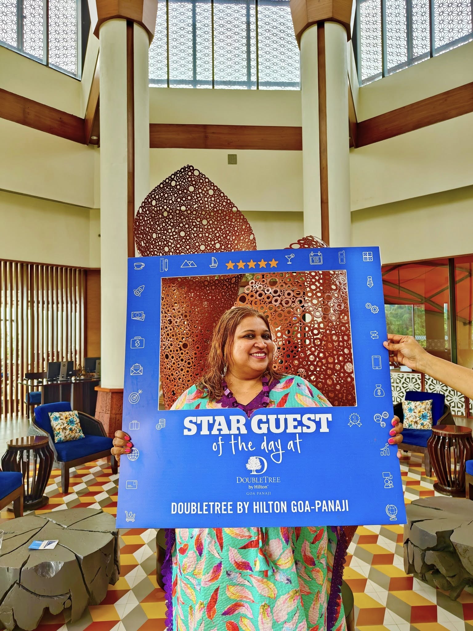 DoubleTree by Hilton Goa βStar Guest of the Dayβ recognition display