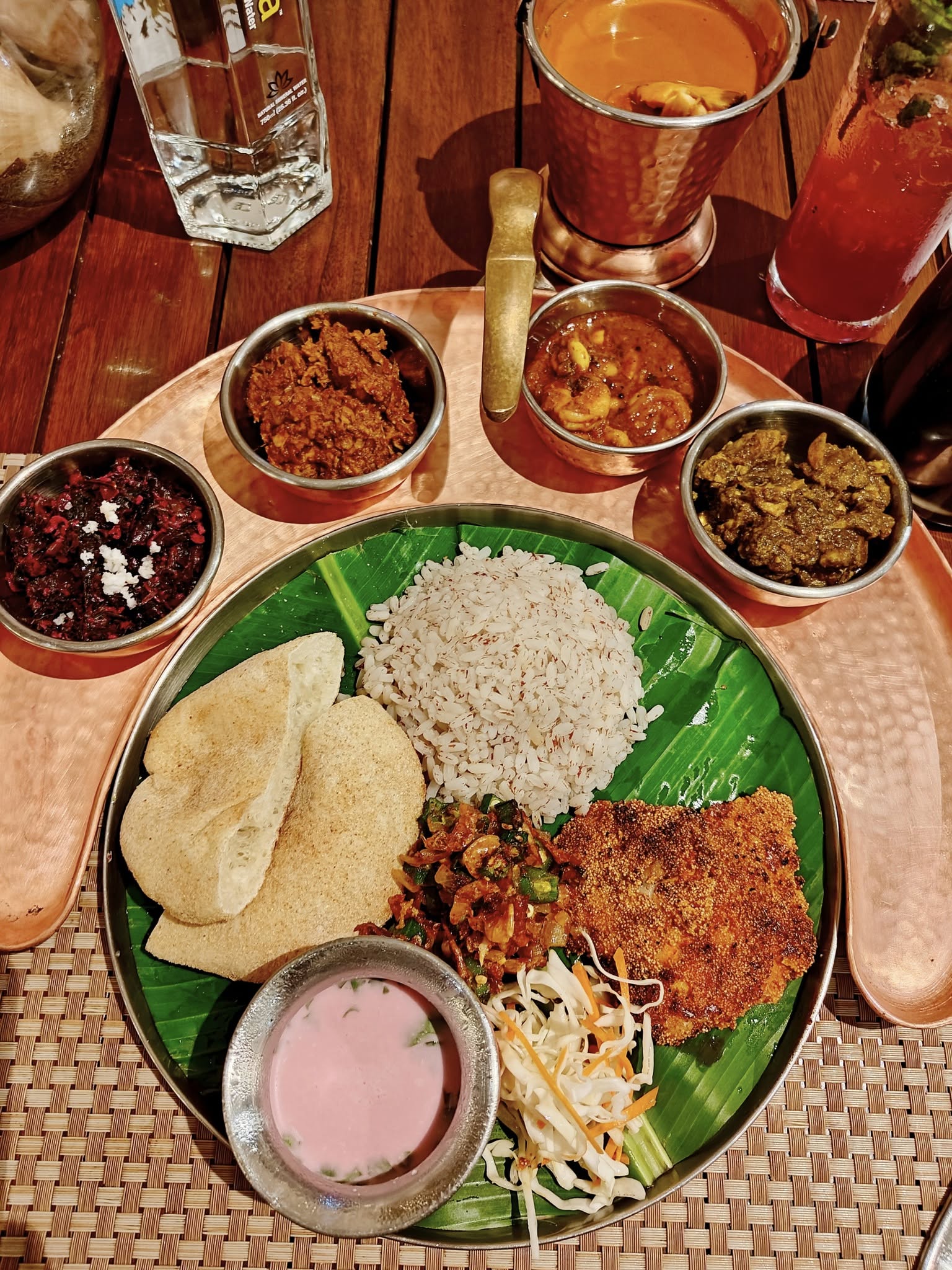 Goan thali spread at DoubleTree by Hilton Goa