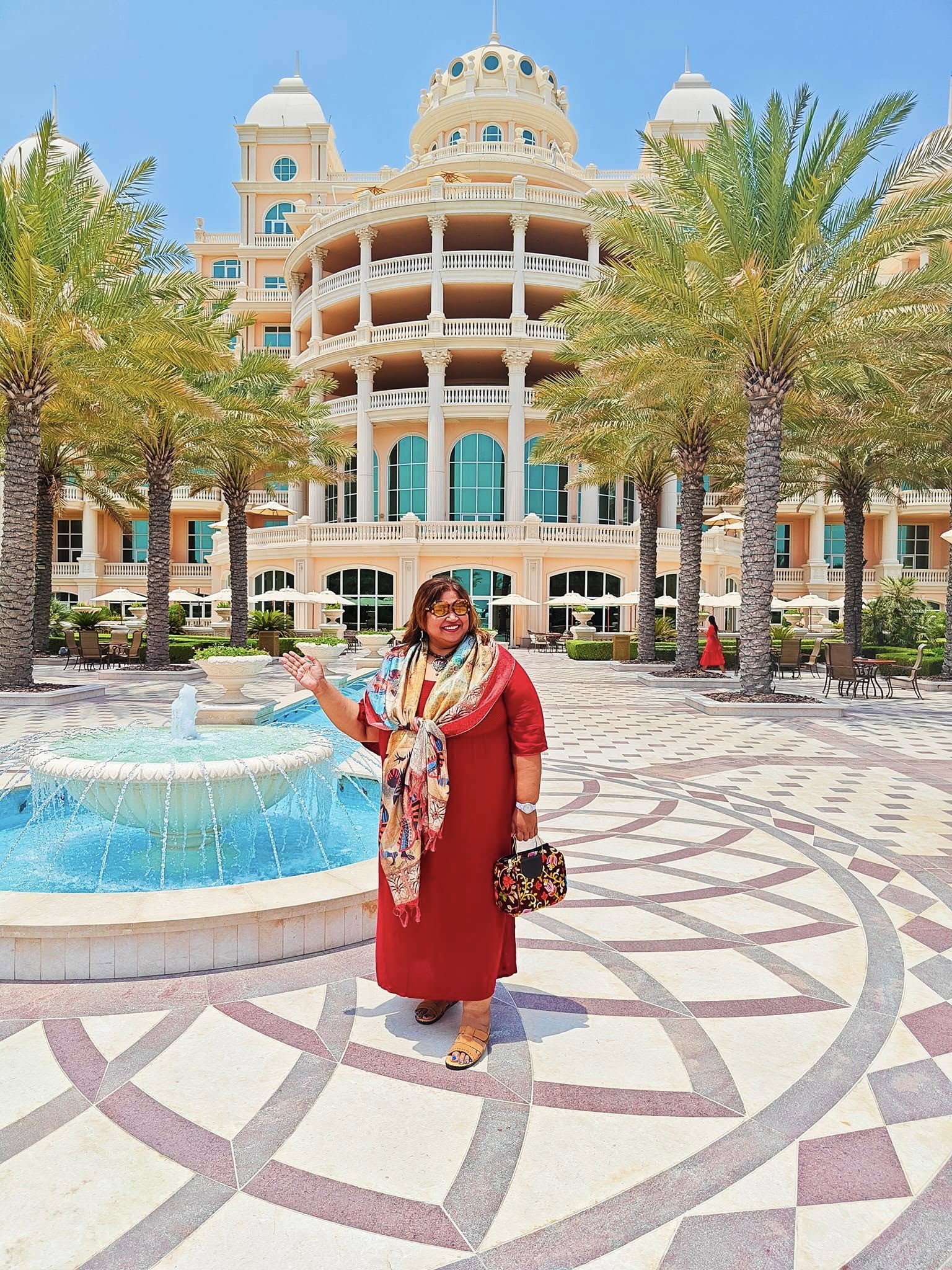 Luxury beachfront hotel on Palm Jumeirah, Dubai.