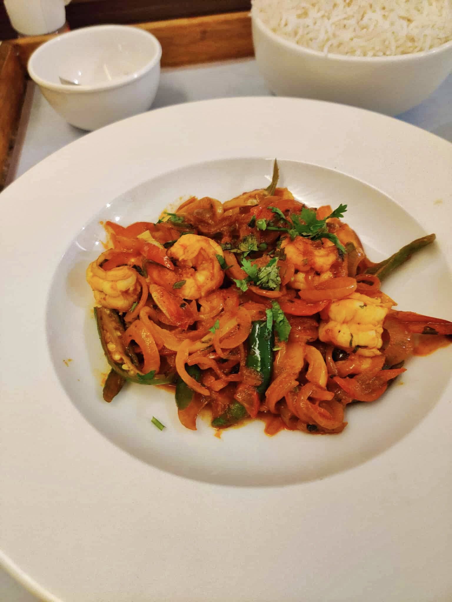 Goan prawns caldinho โ a light coconut-based prawn curry