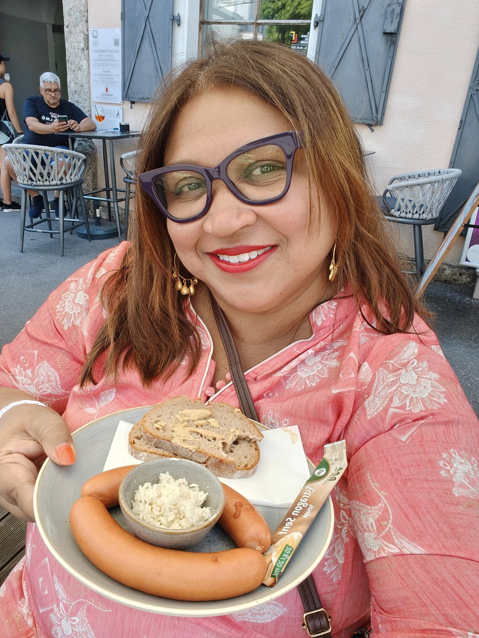 Grilled sausage with tangy Sauerkraut